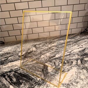 Gold and Clear Acrylic Display Stand